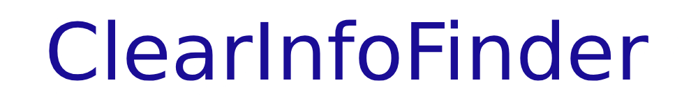 ClearInfoFinder